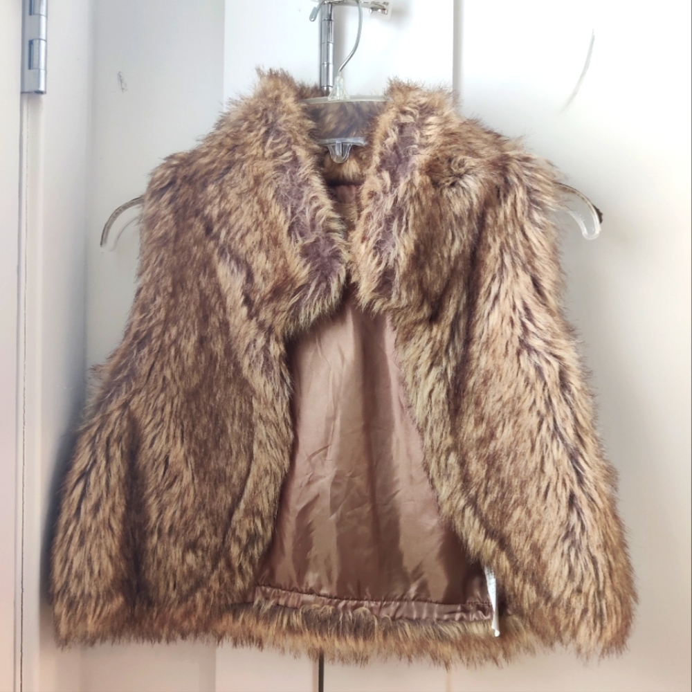 Faux fur vest